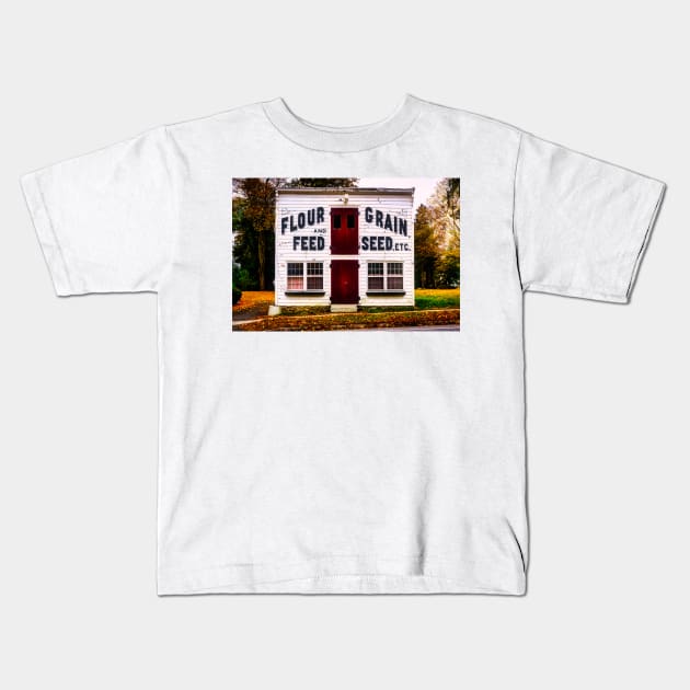 Flour And Feed Store 1 Kids T-Shirt by Robert Alsop